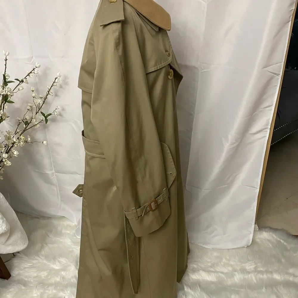 Burberrys London Vintage Camel Tan Trench
Coat Tan Wool Liner - Picture 3 of 15